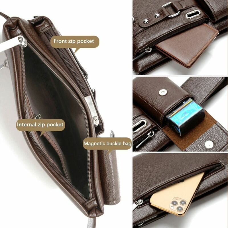 Versátil impermeável Peito Bag, Travel Messenger Bag, Ombro bolso