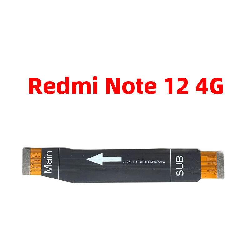 Remplacement de la carte mère pour Xiaomi Redmi Note 12, carte mère, connecteur de carte mère, câble flexible, 4G