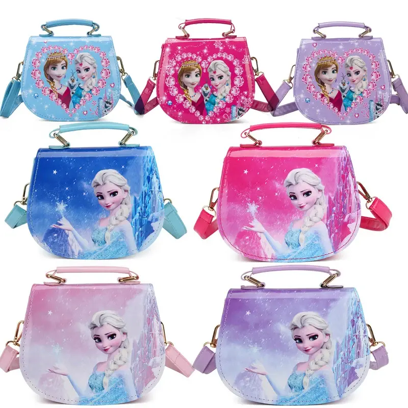 Оригинальные сумки через плечо Disney с мультяшным принтом «Холодное сердце», сумка-мессенджер принцессы Эльзы Анны с милым принтом, модная детская сумка для девочек, подарки