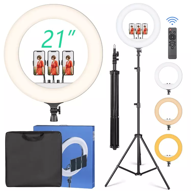 Fill Light Kinscoter 210cm Tripod Stand Selfie 21 Inch Led Ring Light With Carry Bag