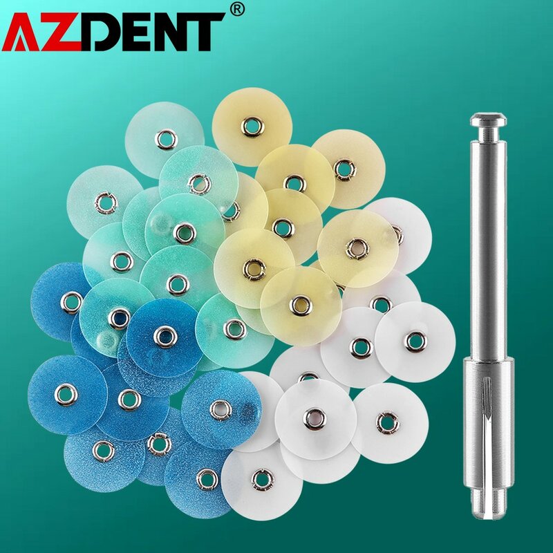 (Нельзя обрабатывать автоклавной) зубные полировальные диски Azdent, полная редукция, контурная оправка, стоматологические расходные материалы, полосы