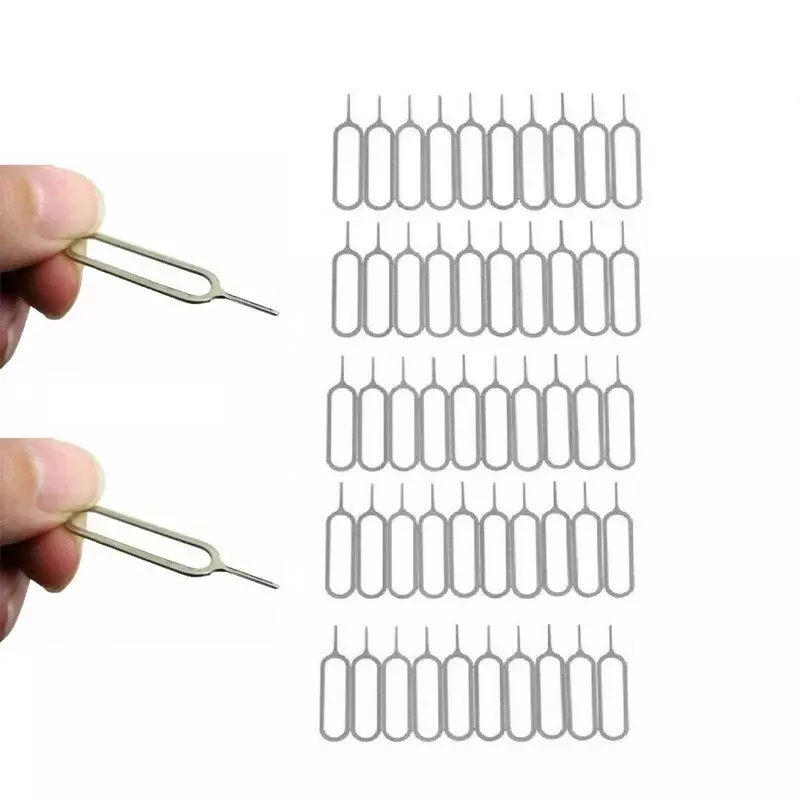 1-1000PCS Sim Card Removal Openning Tool Universal Tray Eject Pins Needle Opener Ejector for Iphone 15 14 13 Xiaomi Samsung