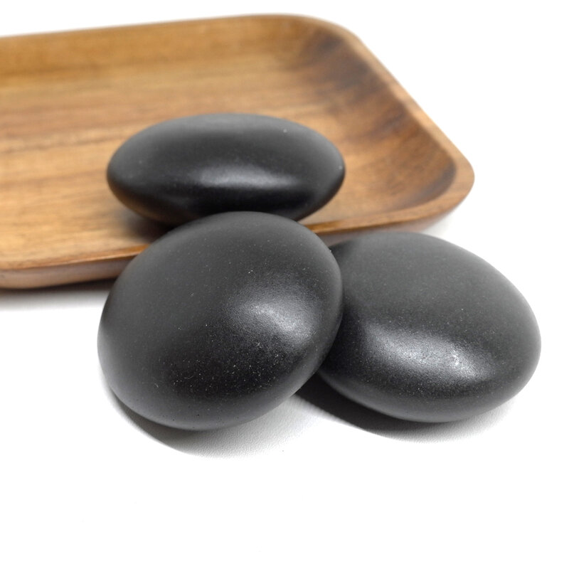 Piedras naturales de jade para masaje de pies, piedras de belleza para Spa, alivio del estrés, relajación, 6x7cm