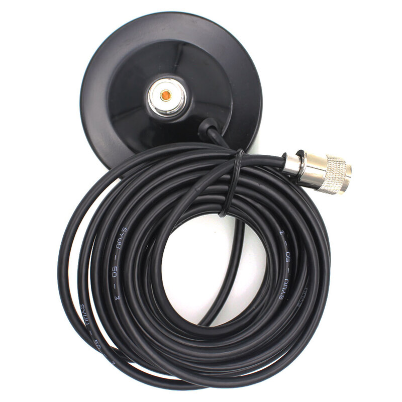 Magnet Antenna Mount 5M Feeder Cable with BNC Connector for Car Mobile transceiver Car Antenna
