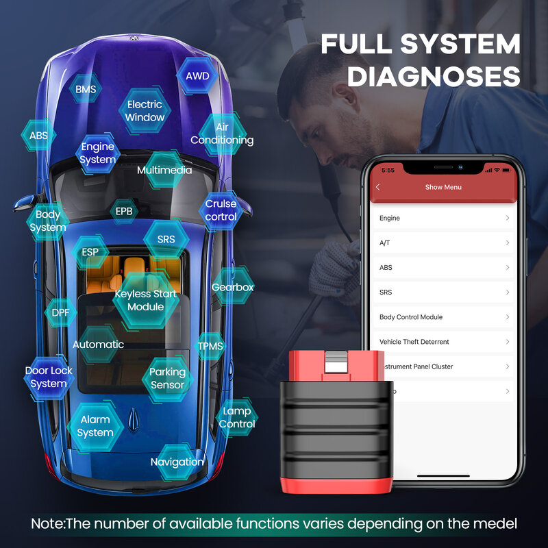 THINKCAR THINKDIAG Mini obd2 Pemindai Bluetooth Semua Mobil Diagnosis Sistem Penuh Gratis Seumur Hidup Alat Diagnostik Otomatis Kesalahan Baca/ClearCode