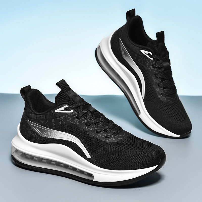 Стильная дышащая спортивная обувь с воздушной подушкой, кроссовки для бега, модная и универсальная мужская обувь