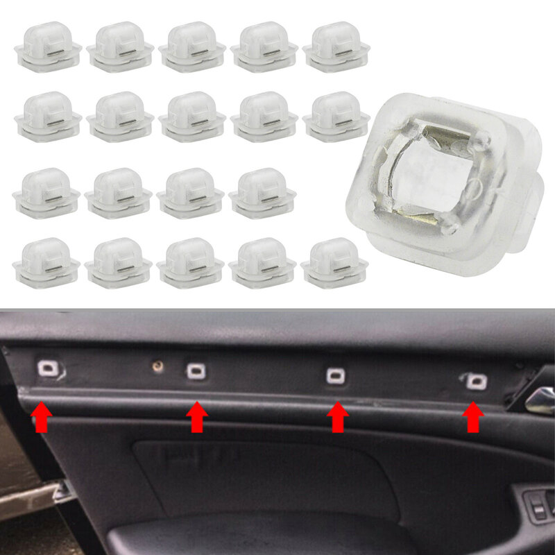 Clips de moldura para salpicadero Interior de puerta de coche, arandelas de retenedor automático para BMW Serie 3, E46, E90, E91, E92, E93, X3, X5, E53