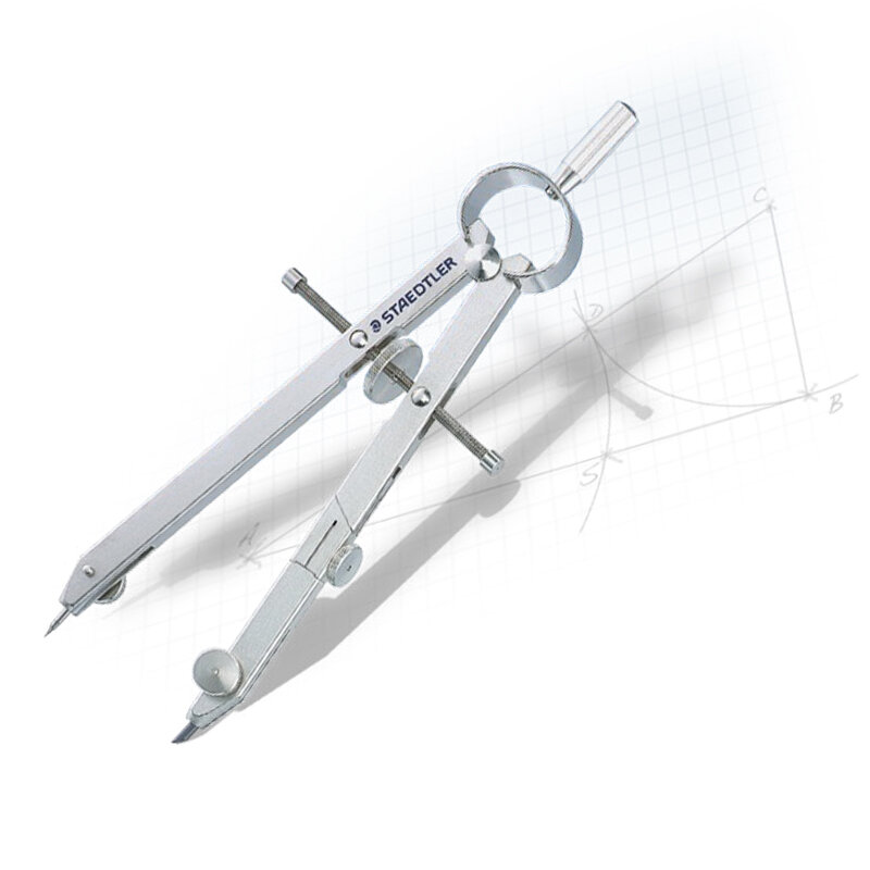 STAEDTLER 551 01 02, perilla de ajuste de brújula de Precisión única profesional, brazo de extensión de Metal/cables de repuesto, herramienta de dibujo