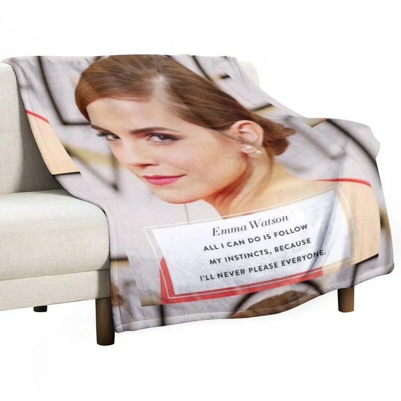Emma Watson Throw Blanket Polar blanket anime