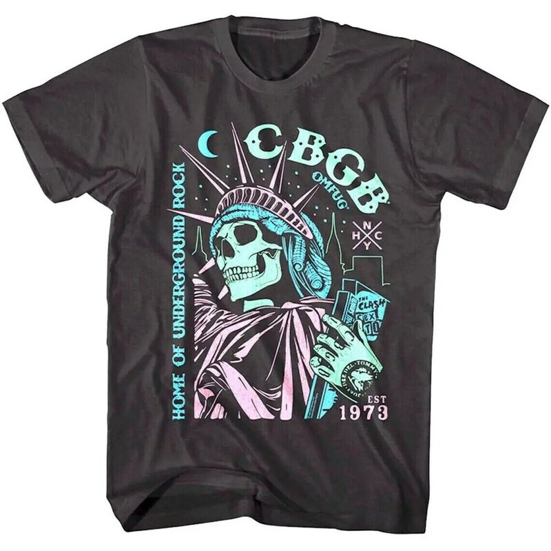 CBGB Home of Underground Rock Band Merch Neon New York camiseta de concierto, regalo para fanáticos