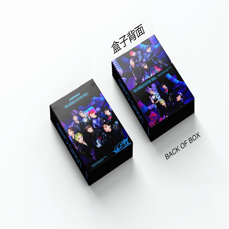 Kpopアルバムateezレーザーカード、ホログラフィックフォトカード、Lomoカード、seongwa yunho、女の子へのギフトコレクション、美しい写真カード、新しい、50個