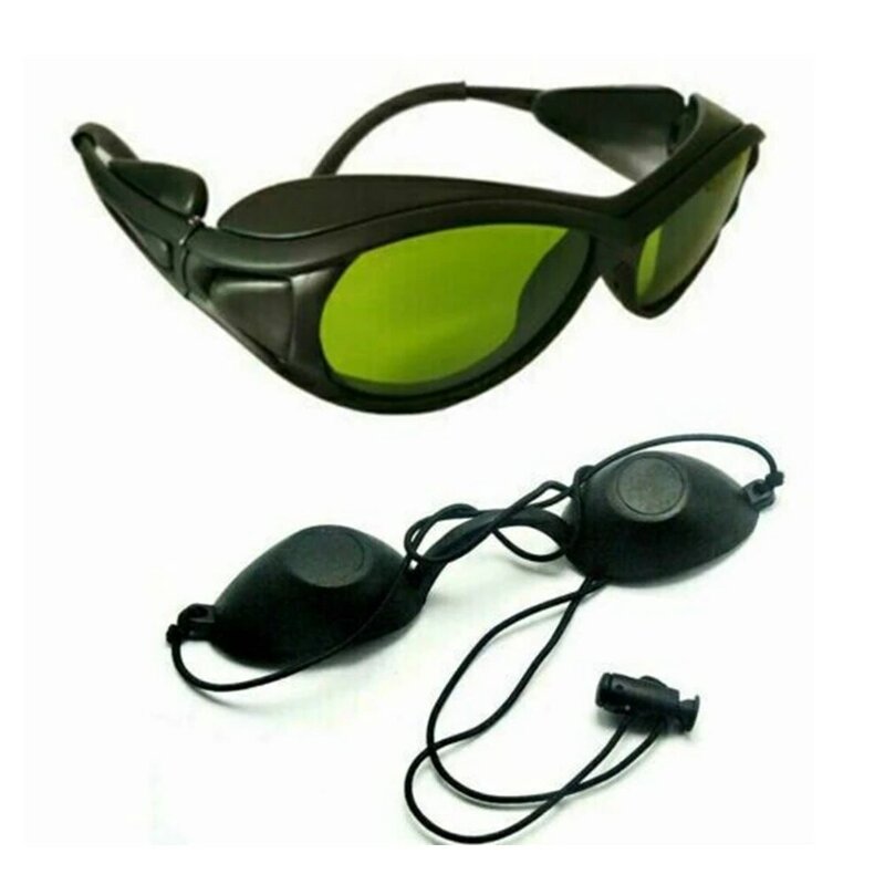 200-2000nm IPL kacamata pelindung Laser/kacamata untuk Operator dengan klien Eeypatch hitam