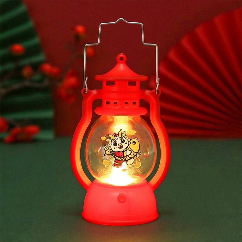 Linterna de viento de Año Nuevo luminosa LED brillante, Festival de Primavera, linterna de mano colgante, lámpara de vela electrónica china