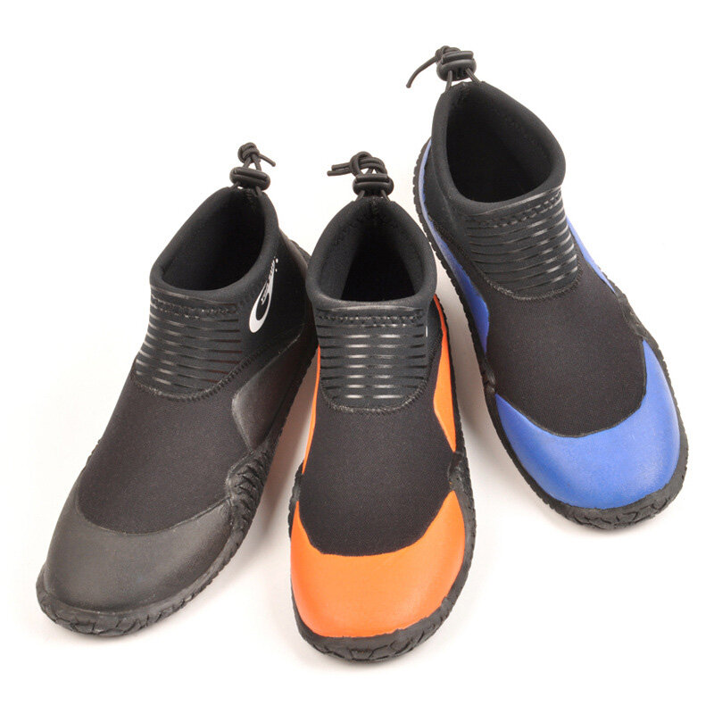 YonSub 성인용 네오프렌 다이빙 신발, 빠른 레이스 두꺼운 소프트 밑창, 비치 워터 슈즈, 30-47 사이즈, 3mm 스노클링 신발
