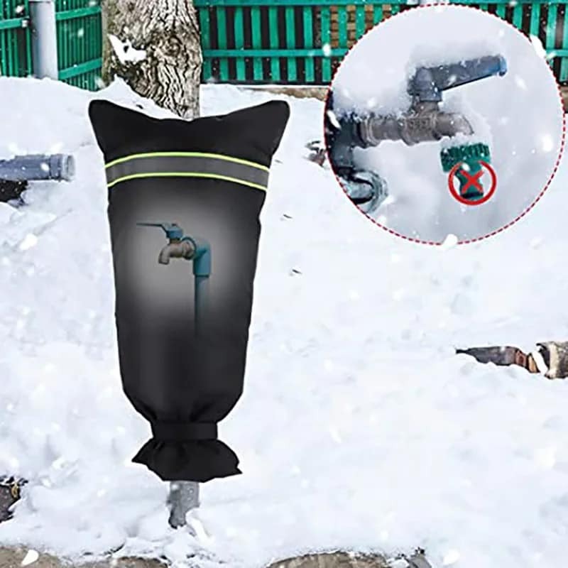 Winter Waterproof Outdoor Garden Faucet Tap Cover Antifreeze Oxford Cloth Faucet Protector for Home Kitchen Faucet Accessories