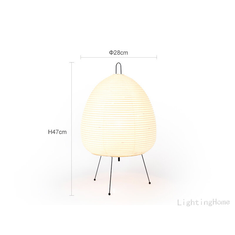 Desain Jepang Lampu Meja Akari Wabi-sabi Yong Lampu Kertas Beras Cetak Lampu Meja Dekorasi Meja Kamar Tidur Drop Shipping