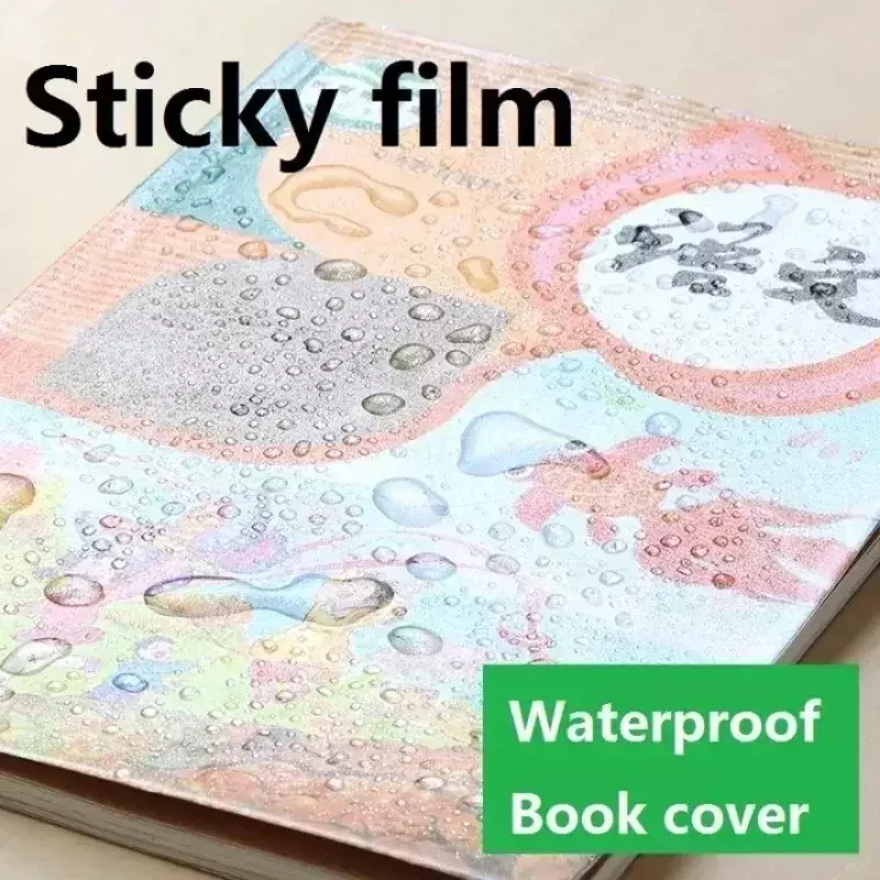 Transparente auto-adesivo filme capa do livro, impermeável livro Wrapper, fosco Notebook Protector, S, M, L, estudantes, 10Pack, A4