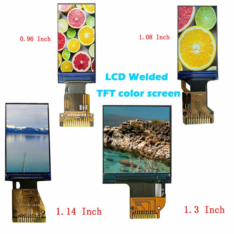 0.96/1.08/1.14/1.3 "3.3 فولت IPS ملحومة TFT LCD وحدة شاشة عرض 240*240 ST7789 محرك IC 12PIN SPI HD كامل ملون لاردوينو