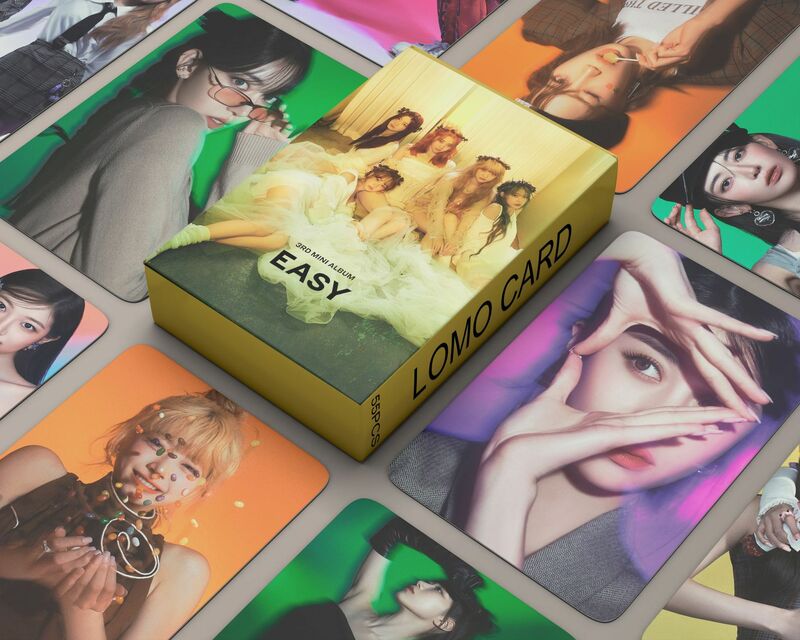Kpop LE Lomo Cards NEW Album Perfect Night Photocards Postcard Lomo Cards HD Photocard for Fans Gift