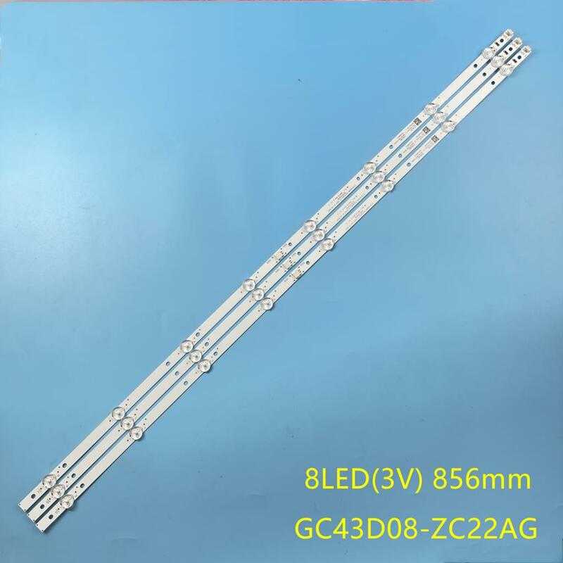 Strip LED untuk UN43J5202 strip GC43D08-ZC22AG-13 HV430FHD-NLA 14 15 17 23