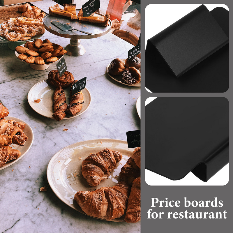 装飾的なミニ黒板、レストランの黒板、食品ラベル、Buffetハンギングサイン、価格ボード、メニュー描画、パーティーの装飾、6個
