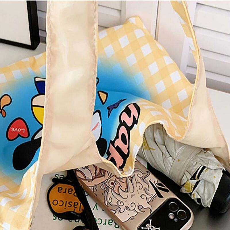 Nylon Shoulder Bag Casual Comfortable Large Capacity Tote Bag Cute Portable Shopping Bag Girls