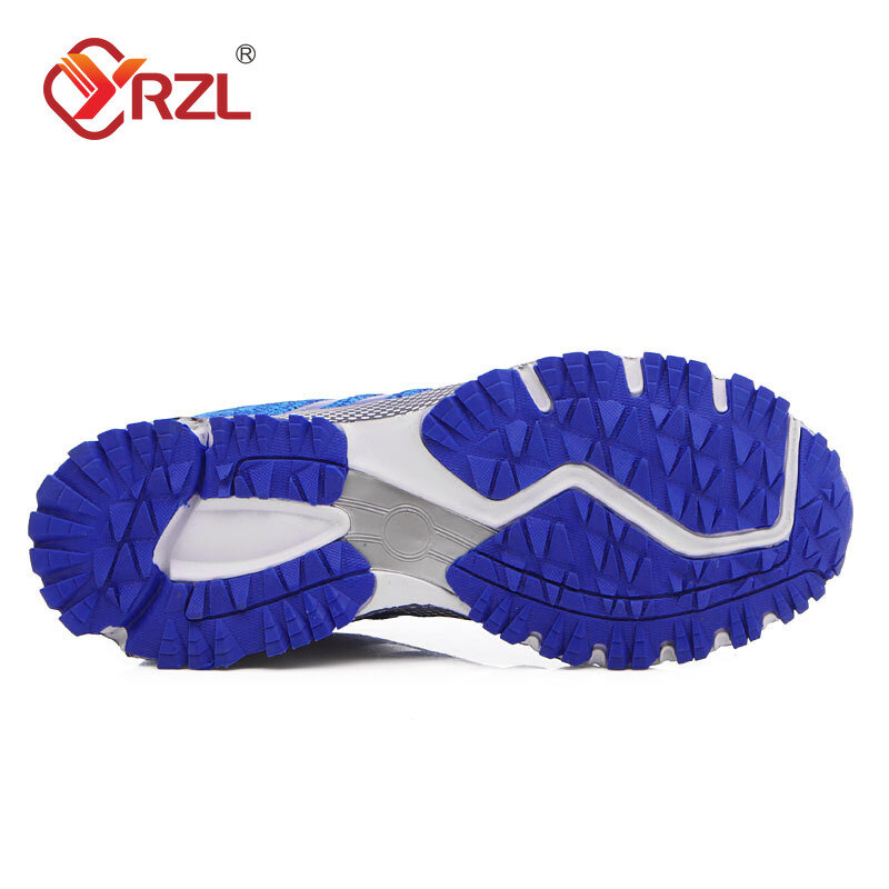 YRZL-Men's Breathable Mesh Low-Top Sneakers, Fundo Macio, Casual Sport Shoes, Running Shoes, Moda Primavera, Venda Quente, Alta Qualidade, 2022