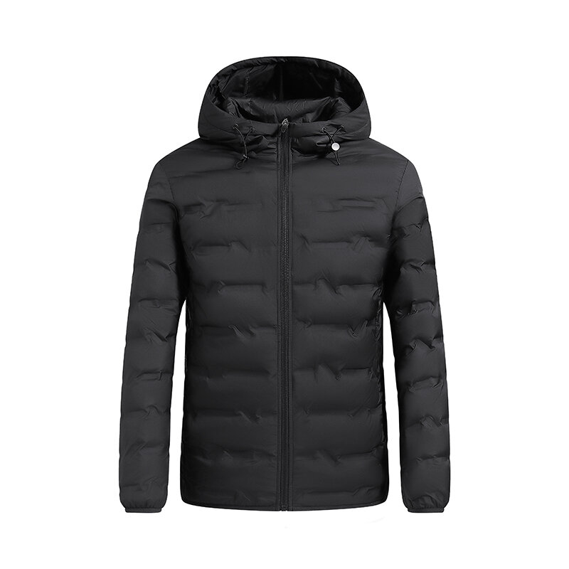 メンズホワイトダックダウンジャケット暖かい厚い防風フグジャケット冬の新メンズフード付き防水高品質サーマルパーカー男性