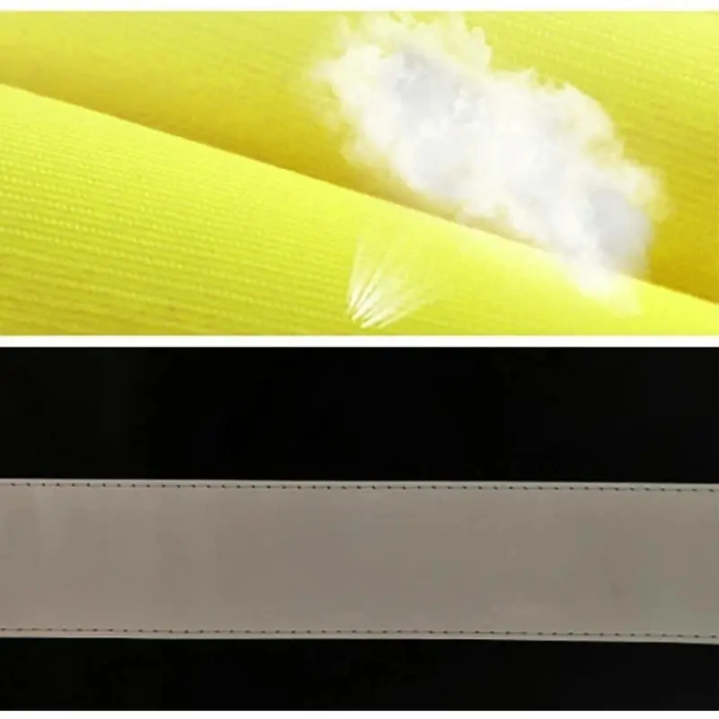 Светоотражающий жилет из ткани Оксфорд с несколькими карманами, высокая видимость, индивидуальный логотип для ночной езды, светоотражающий жилет