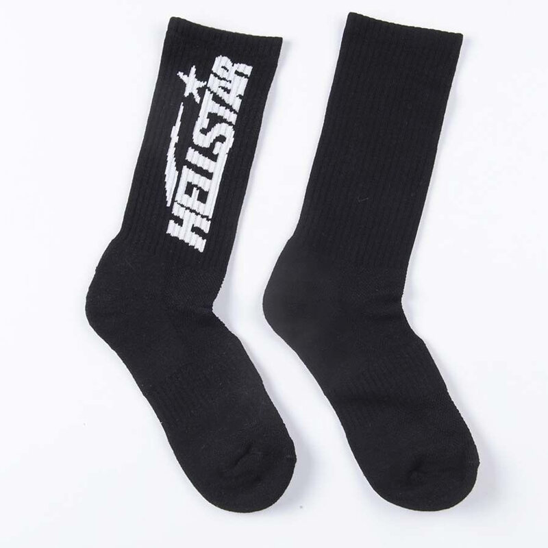 Hellstar Men's socks Women's socks In tube socks Pure cotton material Hip-hop 2024 New