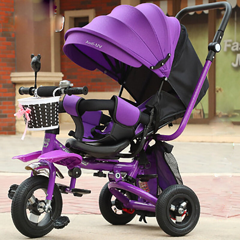 Детский трехколесный велосипед, трехколесная детская коляска, трехколесный велосипед для младенцев, трехколесный велосипед для малышей, трехколесный велосипед для мальчиков и девочек, подарок на день рождения