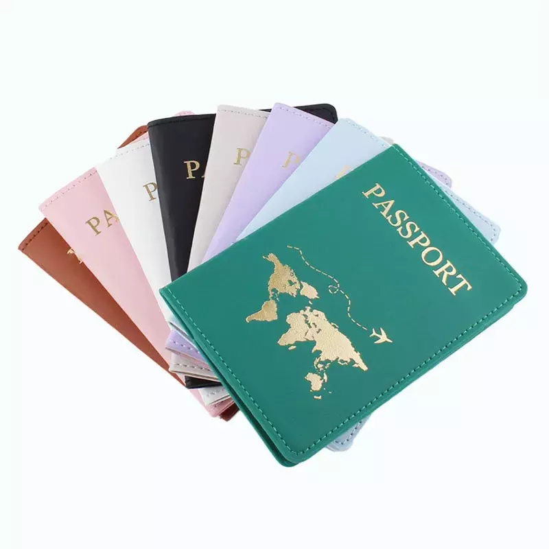 2024 Fashion New Passport Cover Wallet Letter Women Men Travel Wedding Credit Card Passport Holder Case for Passport