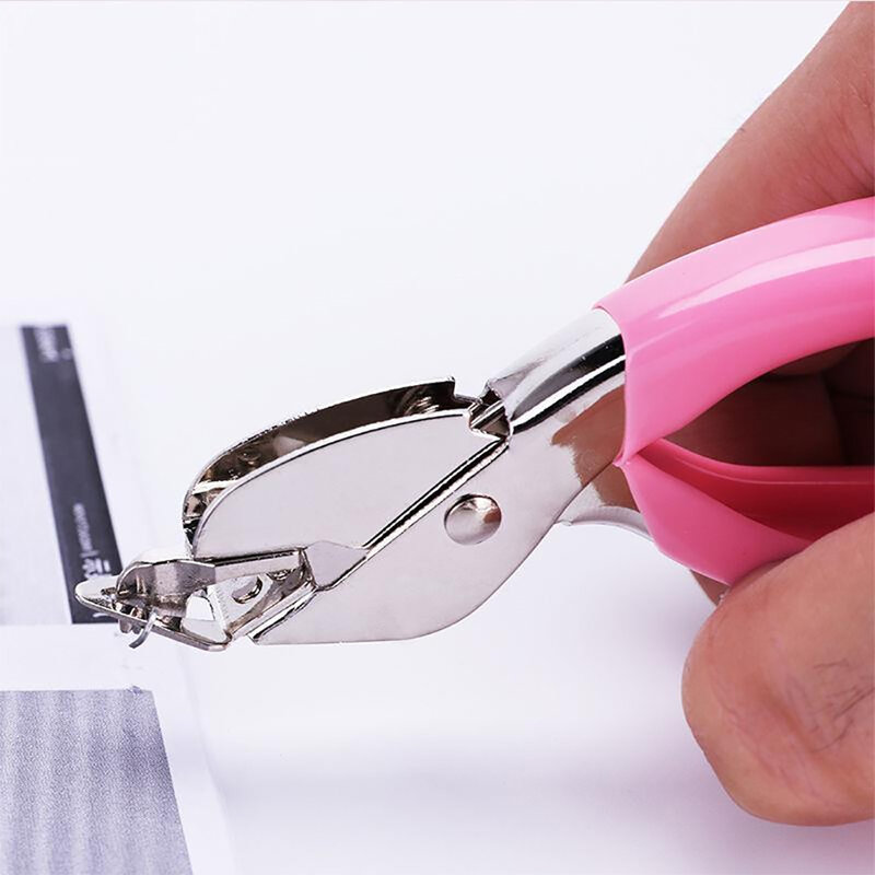Alat stapler genggam Mini, penghilang Staples genggam profesional tugas berat tahan lama nyaman menghilangkan Staples