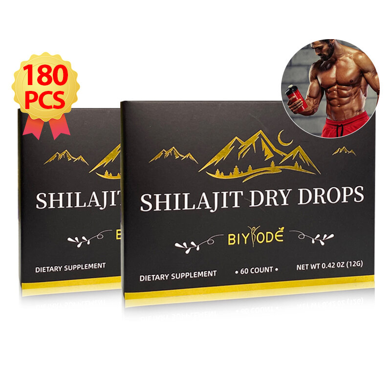 Tabletki Shilajit czyste himalajskie góry kwas fulwowy i minerały wzmacniające energię mózgu żywica i kapsułka Shilajit