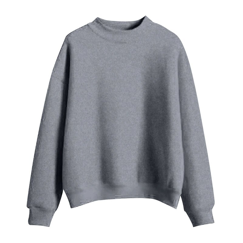 Woman Sweatshirts 2023 Sweet Korean O-Neck Knitted Pullovers Thick Autumn Winter Candy Color Loose Hoodies Solid Womens Clothing
