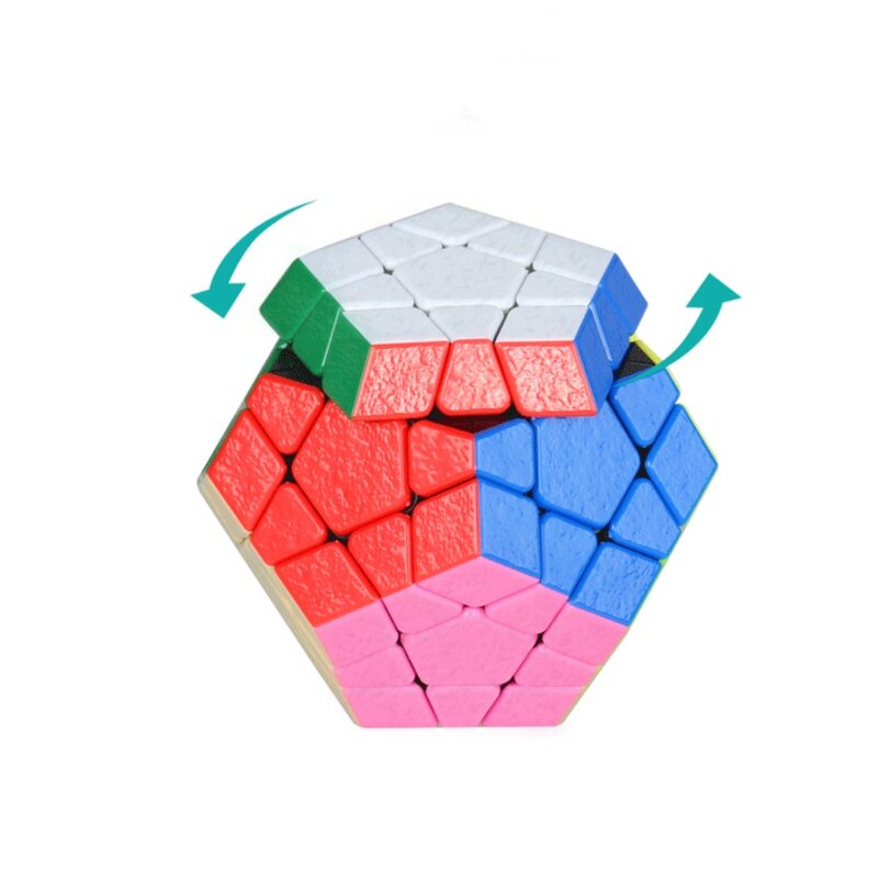 Shengshou Megaminxeds 매직 큐브 스피드 퍼즐 큐브 스티커, 스트레스 방지 장난감, 전문 12 면 큐브, 어린이 선물