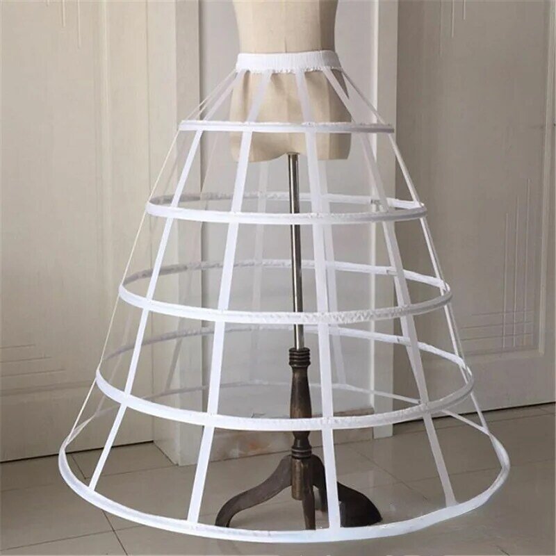Hollow Bird Cage Fishbone Five Steel Black White Large Skirt Support Cosplay Violent Lolita Transparent Slip Dress