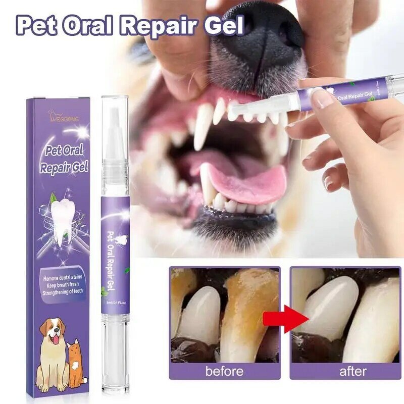 قلم تبييض أسنان لتنظيف أسنان الحيوانات الأليفة ، مناسب للكلاب والقطط ، يزيل رائحة الفم الكريهة ، العناية بالفم ، لوازم إصلاح الأسنان