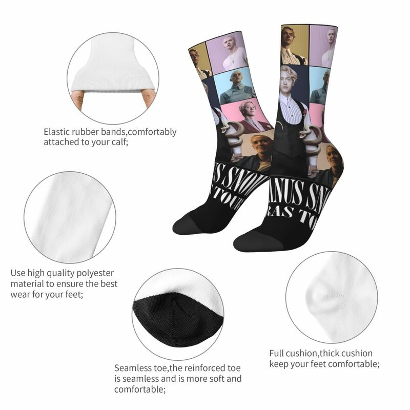 Fashion Coriolanus Snow The Eras Tour Tom Blyth Sports Socks Polyester Crew Socks for Women Men