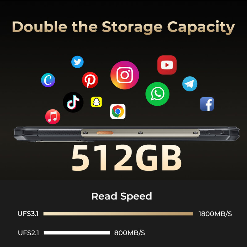 Oukitel-WP30 Pro 5G Rugged Super Charge Smartphone, 120W, 11000 mAh, 6,78 ", FHD +, 12GB + 512GB, 120Hz, Android 13, Câmera 108MP, [Estreia Mundial]