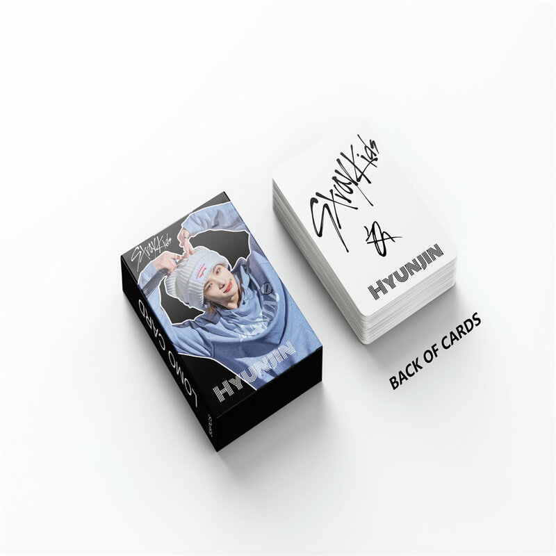 Kotak foto pribadi Kpop Hyunjin 55 buah/set kartu LOMO gaya Korea kualitas tinggi koleksi hadiah penggemar foto HD
