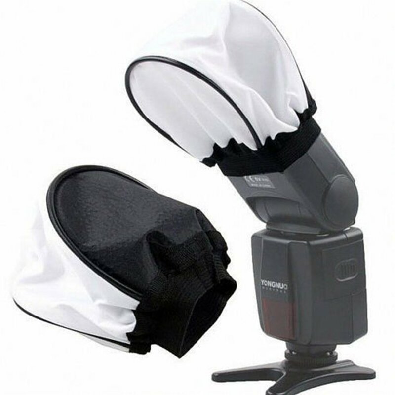 Flash Bounce Diffuser Cap Universele Draagbare Mini Knippert Bounce Diffusers Camera Soft Box Cover Voor Speedlight