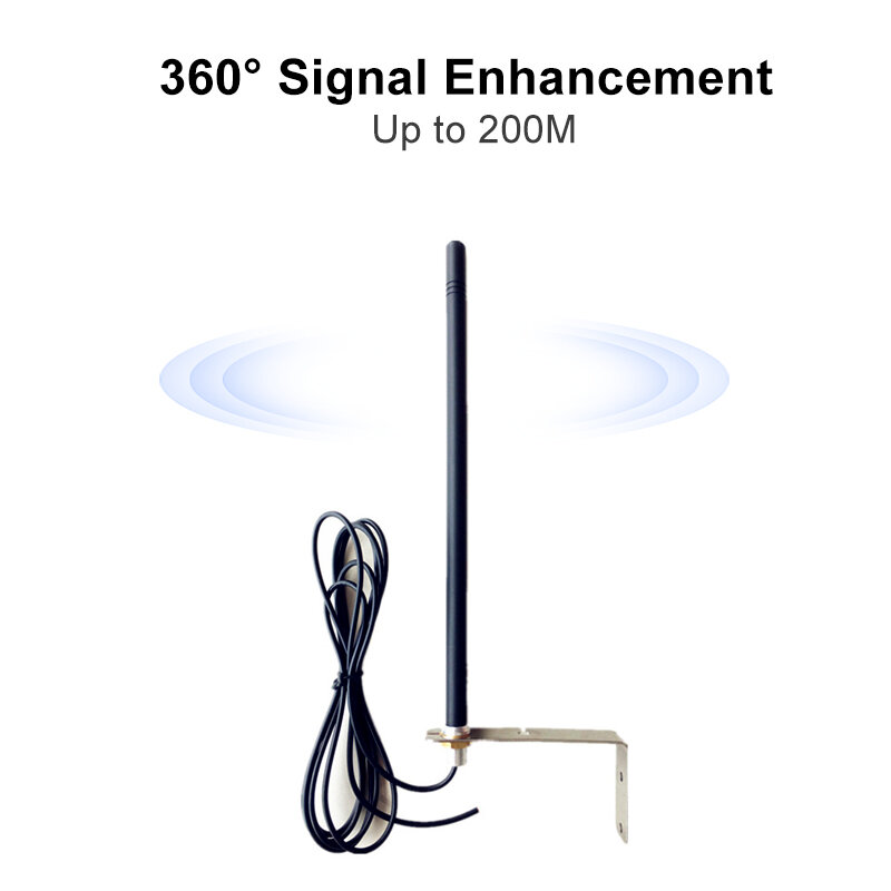 Para compatibilidade com PRASTEL MTE porta inteligente controle remoto 433MHZ antena amplificador de sinal intensificador de sinal