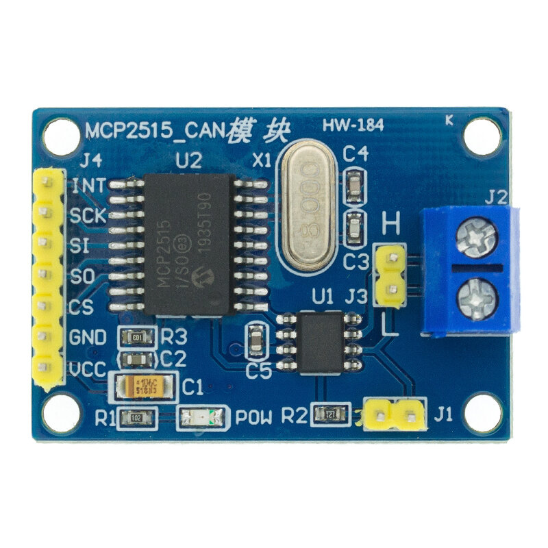 MCP2515 CAN Bus modulo TJA1050 ricevitore SPI per 51 arduino Kit fai da te controller braccio MCU