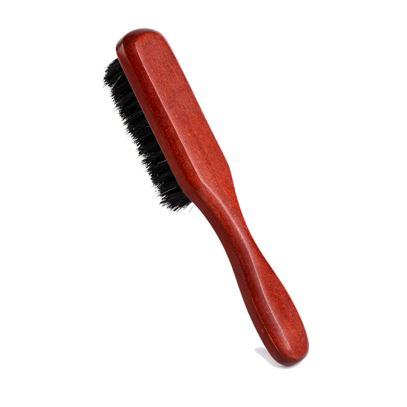 Peines de madera de haya para Barba, cepillo de mango largo para el cuidado de la barba, herramienta para alisar la barba y el cabello, Reduce nudos, 1-10 piezas