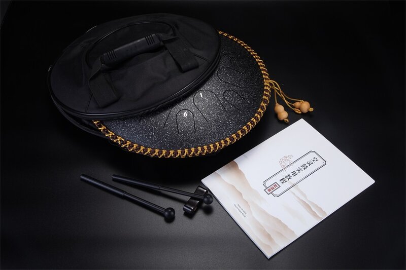 Vendita calda utile nuovo Design 14 ''in acciaio lingua tamburo serbatoio Handpan Free Bag e mazze