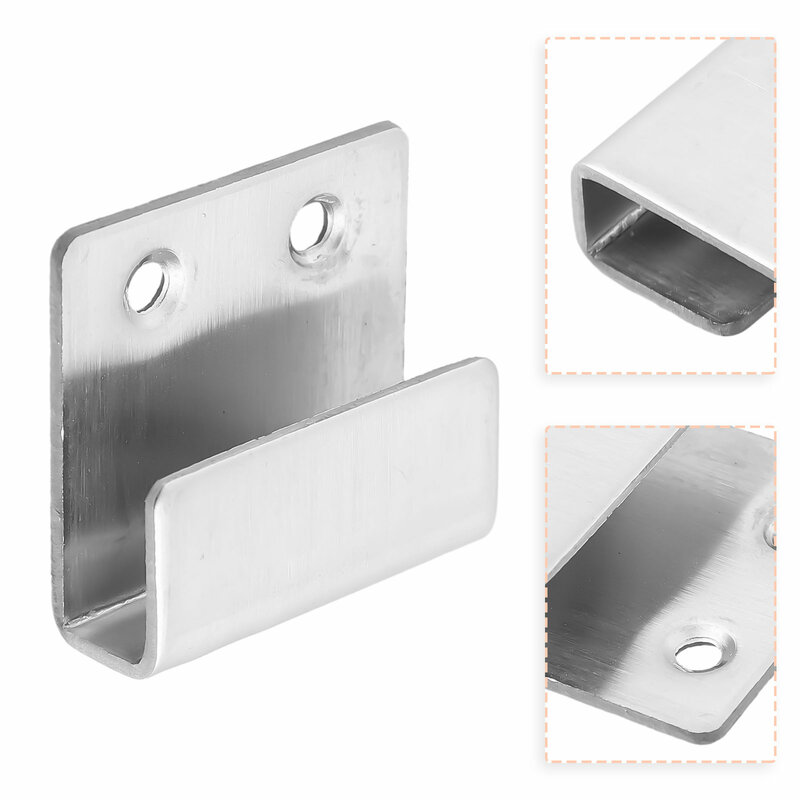 Crochet d'invite d'angle en acier inoxydable avec design unique en forme de U, rouille, utile pour les carreaux ou les supports de miroirs