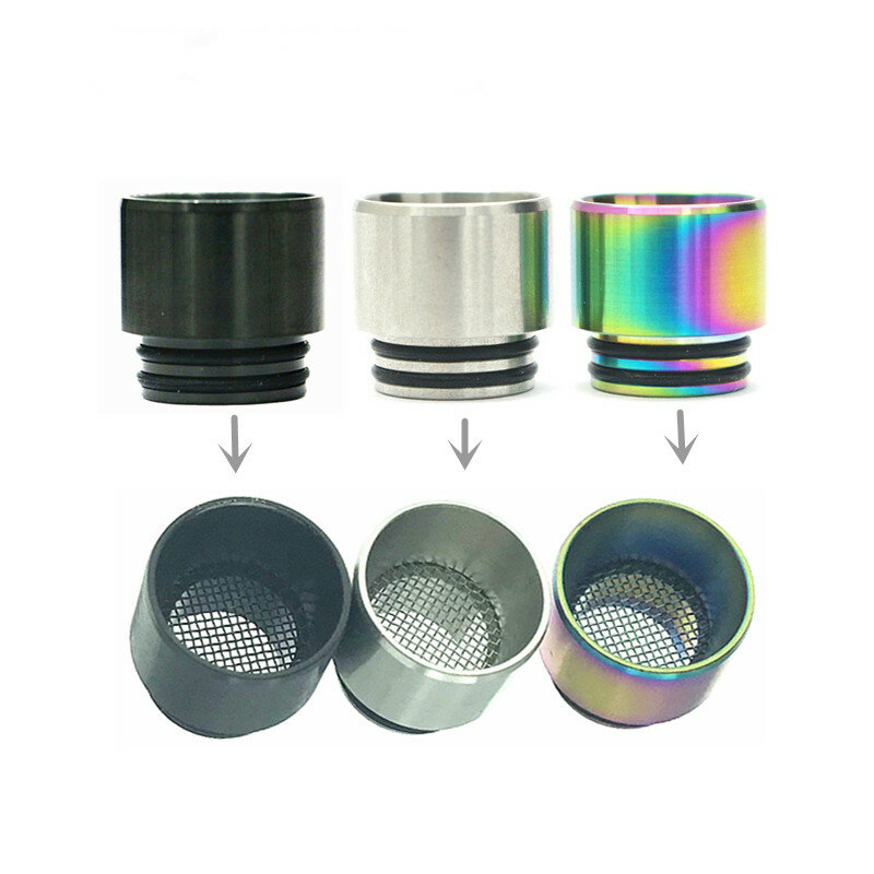 1 Pcs Metal Anti-fried Oil Mouthpiece 810 Drip Tip for 810 Thread Machine Straw joint