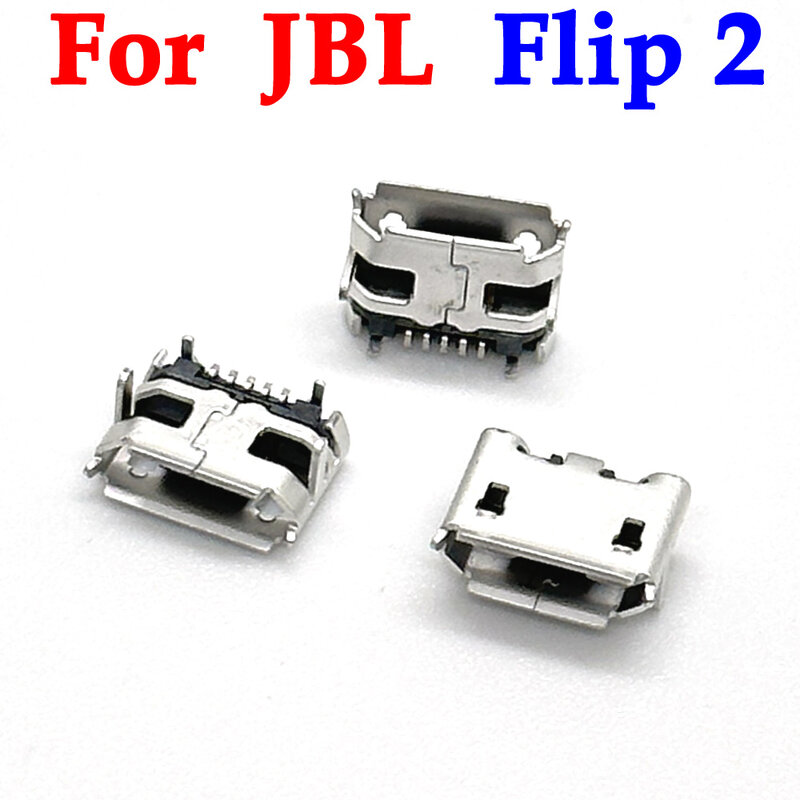 Conector de alimentación USB tipo C para JBL Flip 2, puerto de carga de Altavoz Bluetooth, Micro cargador, enchufe hembra 5 P, 1-10 piezas, 5 pines