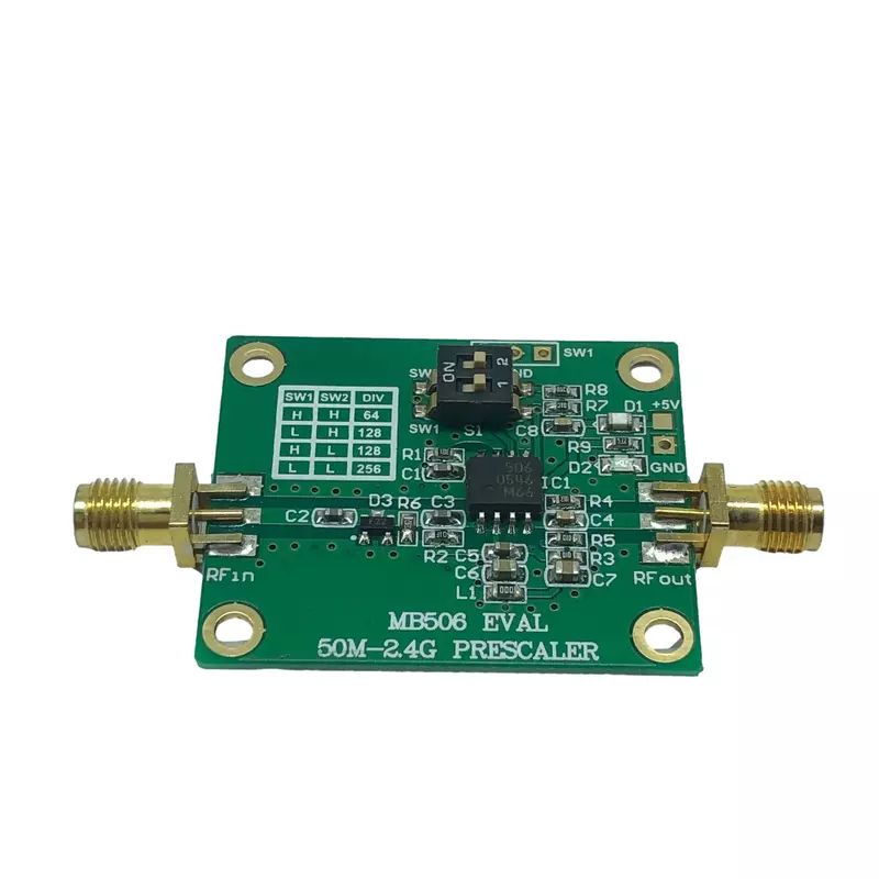 Mb506 eval modul 50mhz-2,4 ghz mikrowellen press aler 64 2,4 ghz prescaler